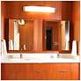 2_Algiers 49" LED Vanity - Satin Nickel Finish Linen Acrylic Shade more views