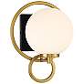 1_Alhambra 1-Light Wall Sconce in Matte Black with Warm Brass