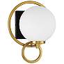 2_Alhambra 1-Light Wall Sconce in Matte Black with Warm Brass more views