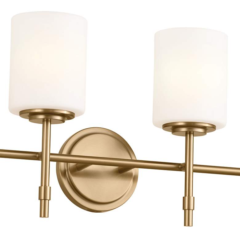 Image 3 Ali 32 1/2" Wide Brushed Natural Brass 4-Light Bath Light more views