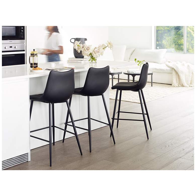 Image 7 Alibi Barstool Matte Black - Set Of Two more views