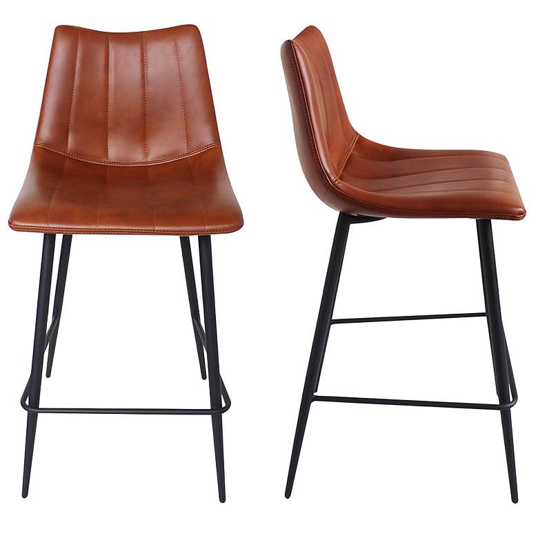 Image 1 Alibi Counter Stool Brown - Set Of Two