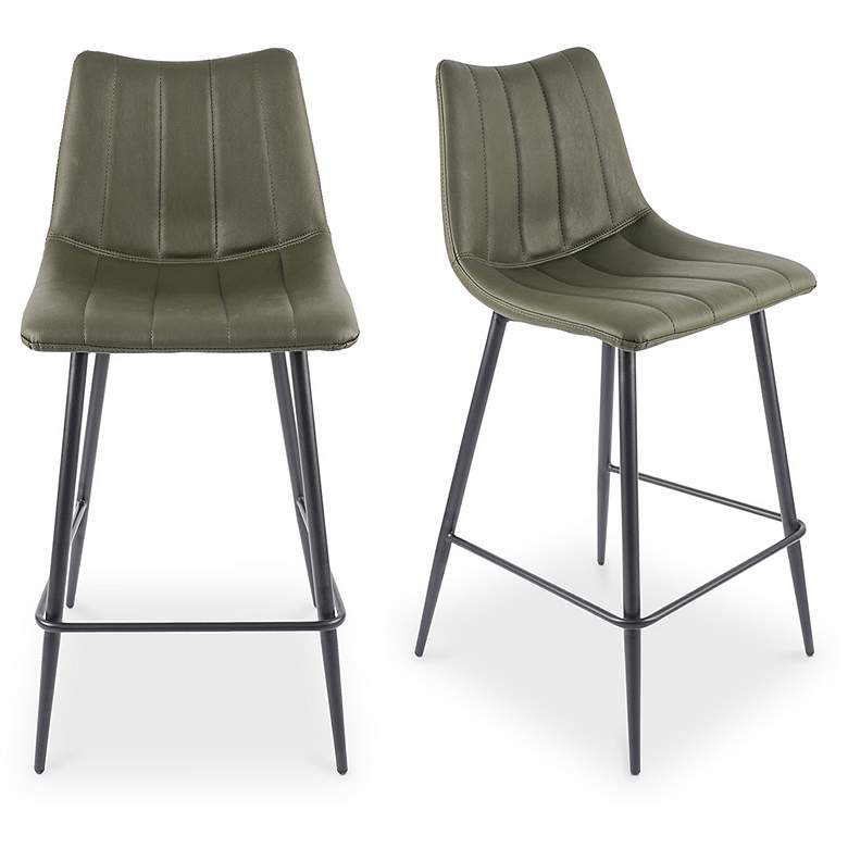 Image 2 Alibi Counter Stool Dark Green - Set Of Two more views