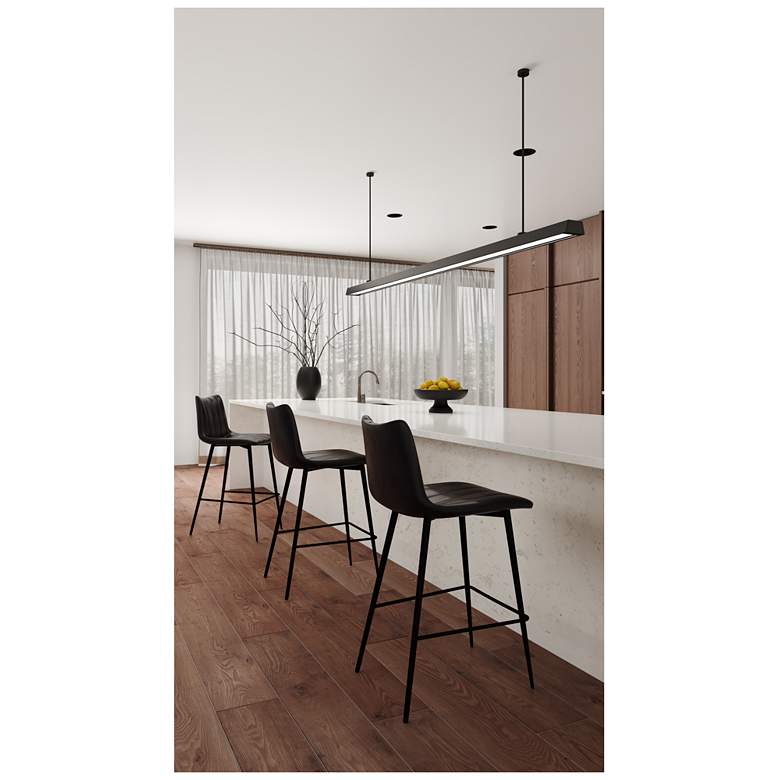 Image 3 Alibi Counter Stool Matte Black - Set Of Two more views