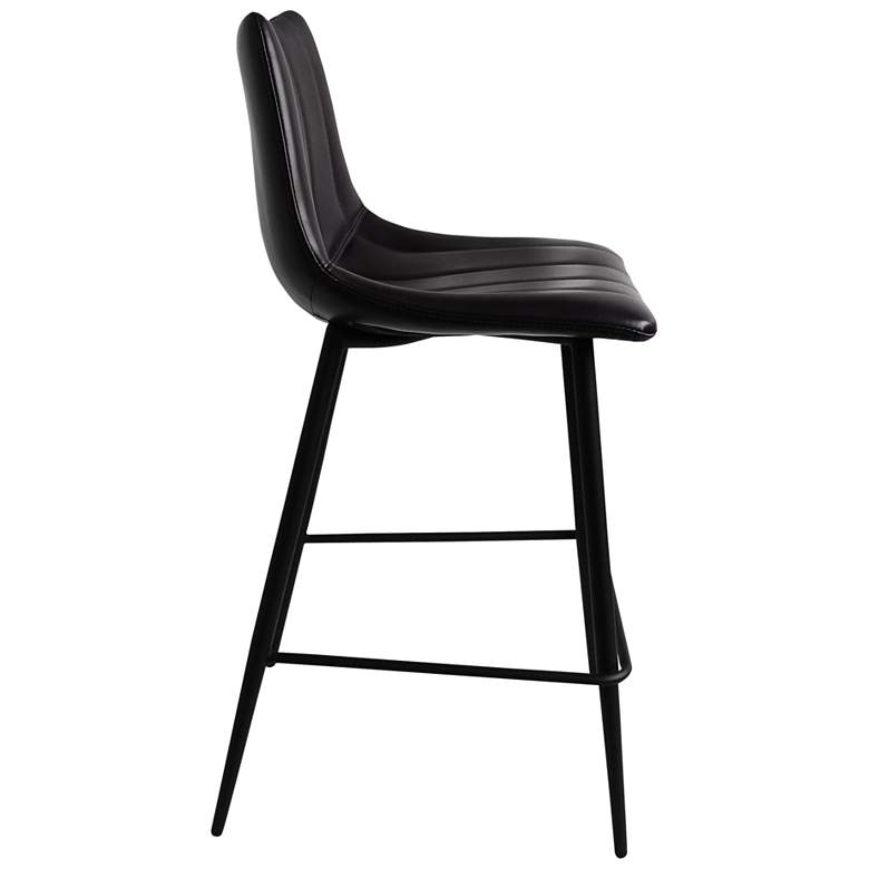 Image 6 Alibi Counter Stool Matte Black - Set Of Two more views