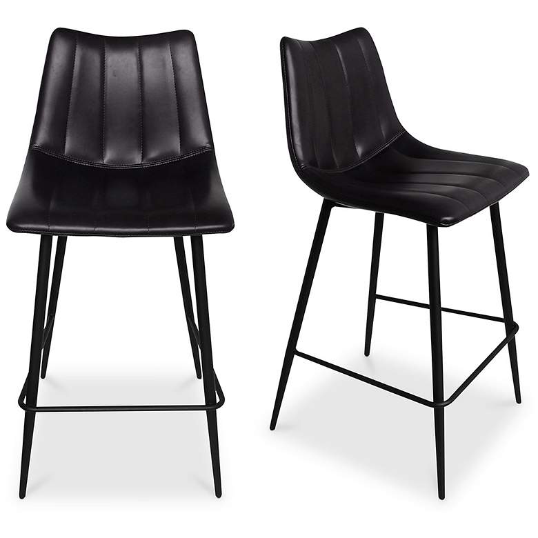 Image 7 Alibi Counter Stool Matte Black - Set Of Two more views