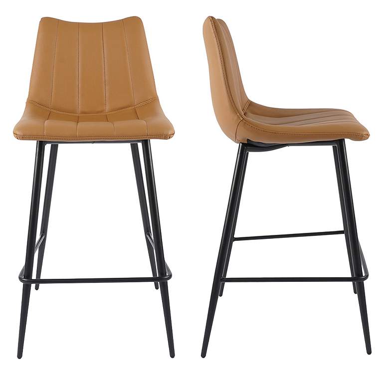 Image 1 Alibi Counter Stool Tan - Set Of Two