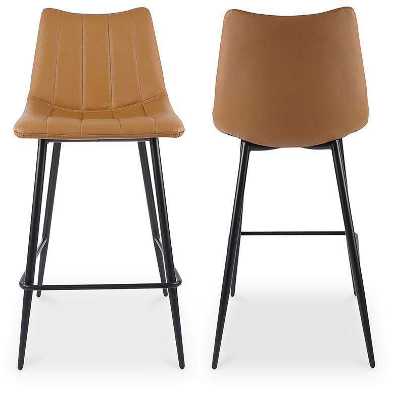 Image 3 Alibi Counter Stool Tan - Set Of Two more views