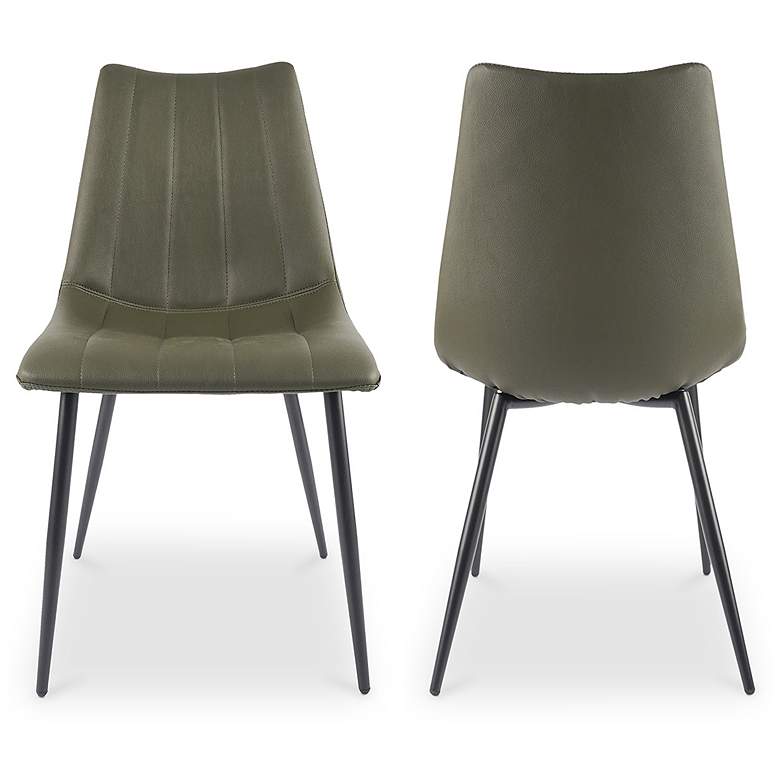 Image 2 Alibi Dining Chair Dark Green - Set Of Two more views