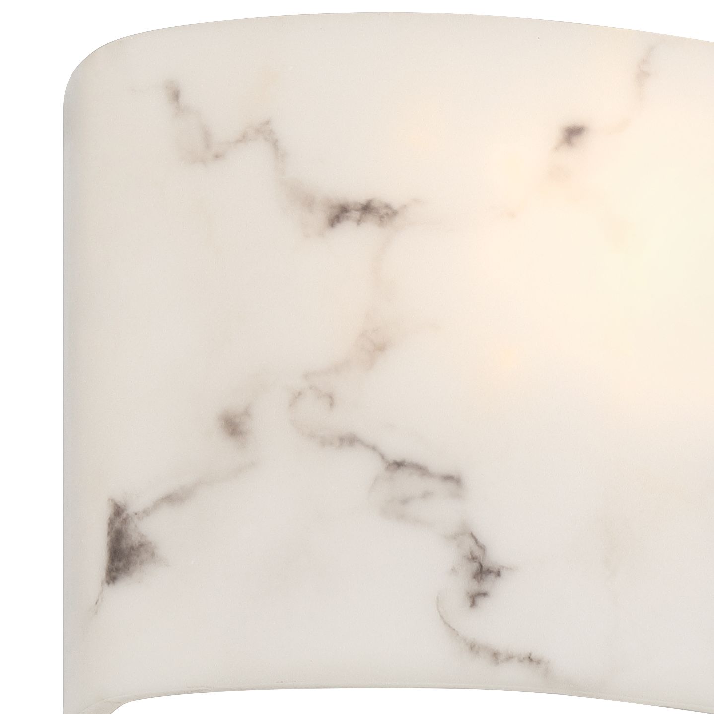 Image 3 Alicante 7" High Faux White Marble Wall Sconce more views