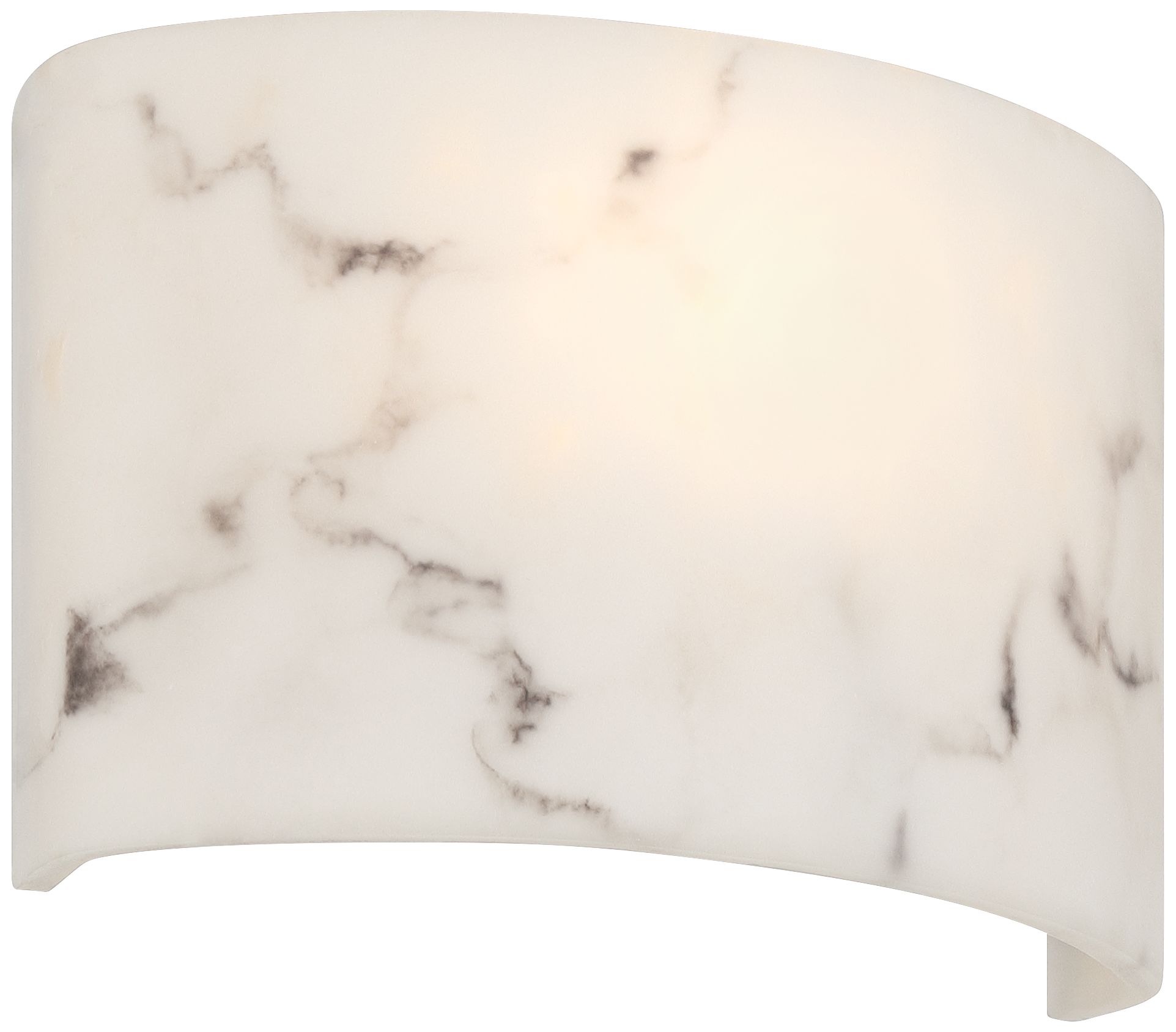 Image 6 Alicante 7" High Faux White Marble Wall Sconce more views