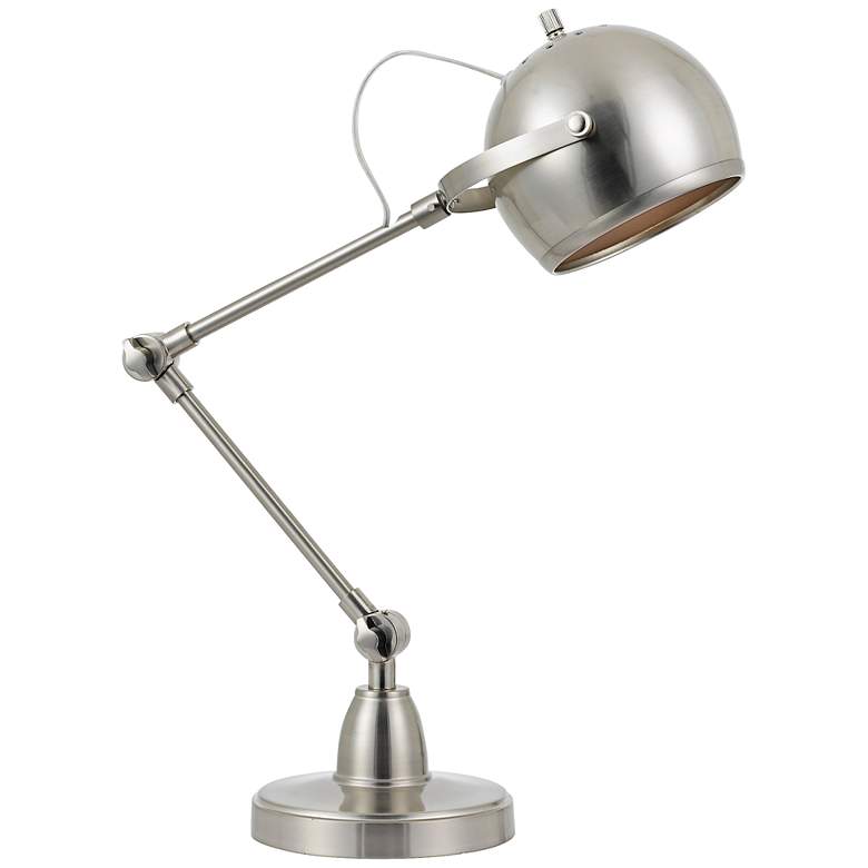 Image 1 Alicante Brushed Steel Metal Desk Lamp