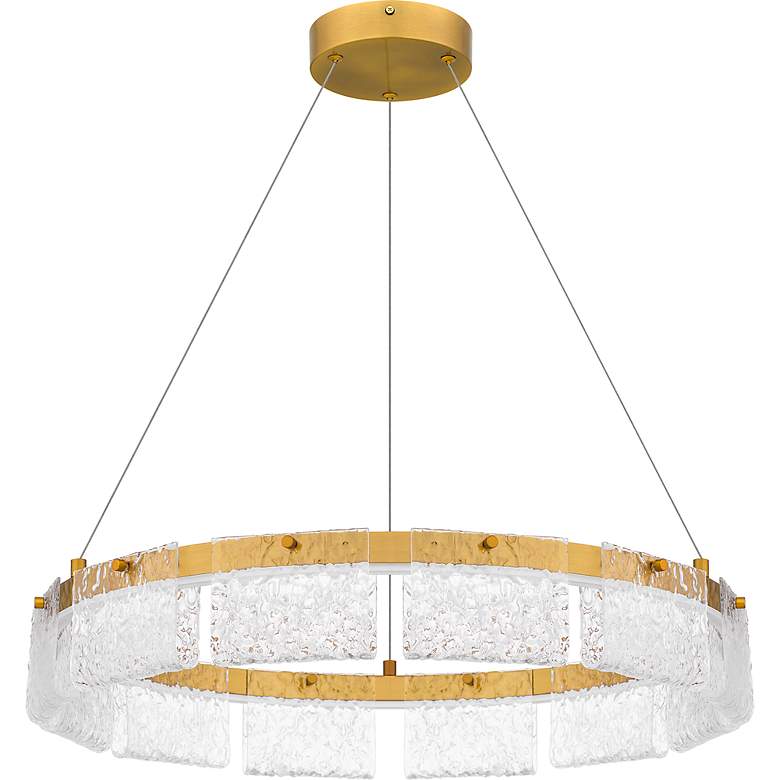 Image 3 Alice Integrated LED Brushed Gold Pendant Light more views