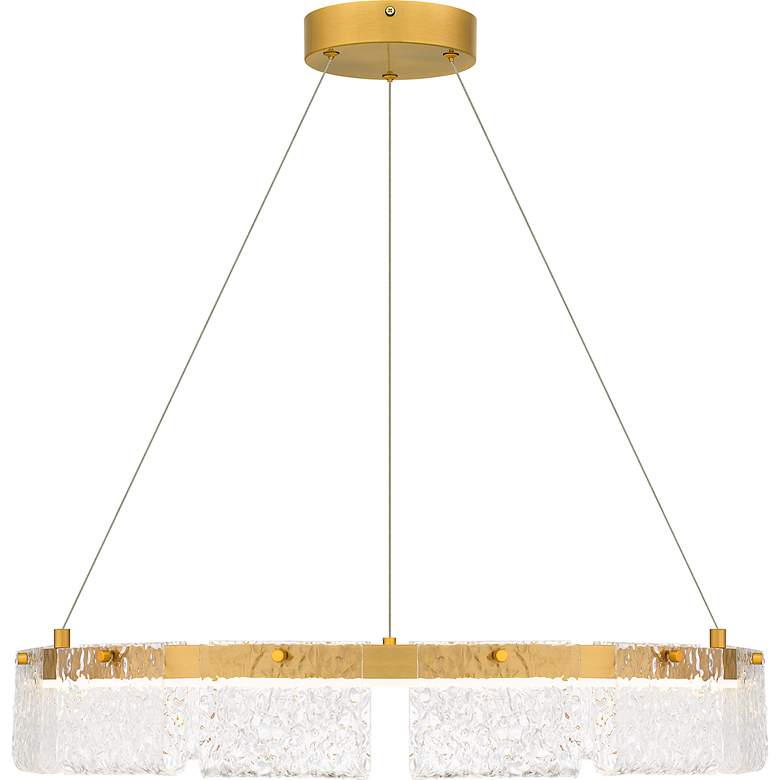 Image 4 Alice Integrated LED Brushed Gold Pendant Light more views