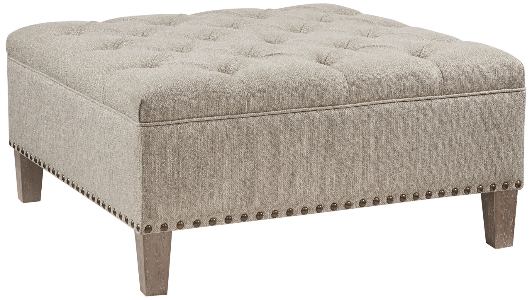 Hailey shelved deals tufted cocktail ottoman