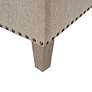 Alice Taupe Fabric Tufted Square Cocktail Ottoman