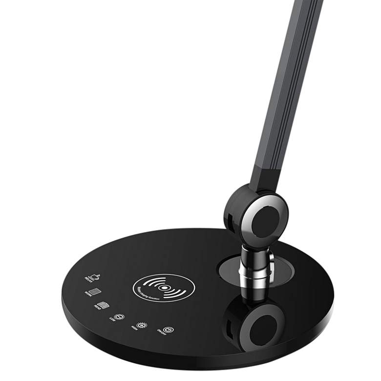 Image 4 Alina Black LED Touch Adjustable Architect Desk Lamp with Wireless Charging more views