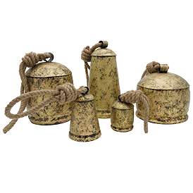 Image1 of Alina Bronze Temple Bells - Set of 5
