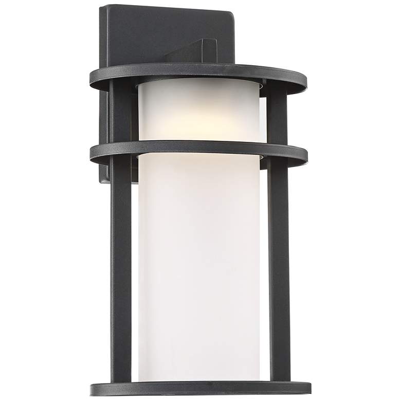 Image 2 Aline 13 inch High Black Finish Modern LED Outdoor Wall Light