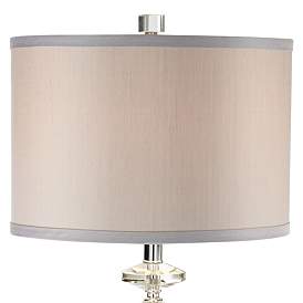 Image3 of Aline Modern Crystal Table Lamp With 8" Wide Square Riser more views