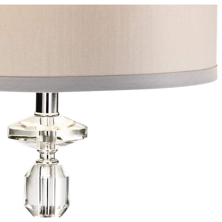 Image 4 Aline Modern Crystal Table Lamp With 8 inch Wide Square Riser more views