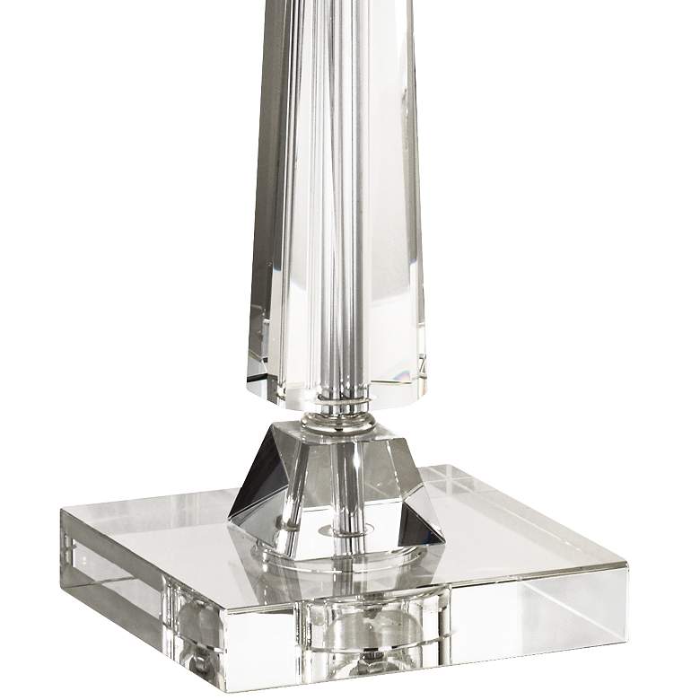 Aline Modern Crystal Table Lamp with Black Shade more views