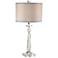 Aline Modern Crystal Table Lamp With Cord Dimmer with USB Port