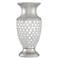 Alino 11 1/2" High Silver and Crystal Urn Vase