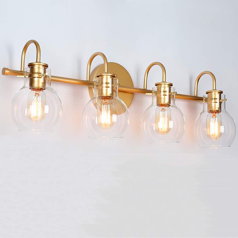 Image 5 Aliry 4-Light 28.3" wide Gold Bath Light more views