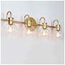 5_Aliry 4-Light 28.3" wide Gold Bath Light more views