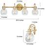 6_Aliry 4-Light 28.3" wide Gold Bath Light more views