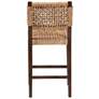 5_Alise 27 1/4" Woven Seagrass and Mahogany Bar Stool more views