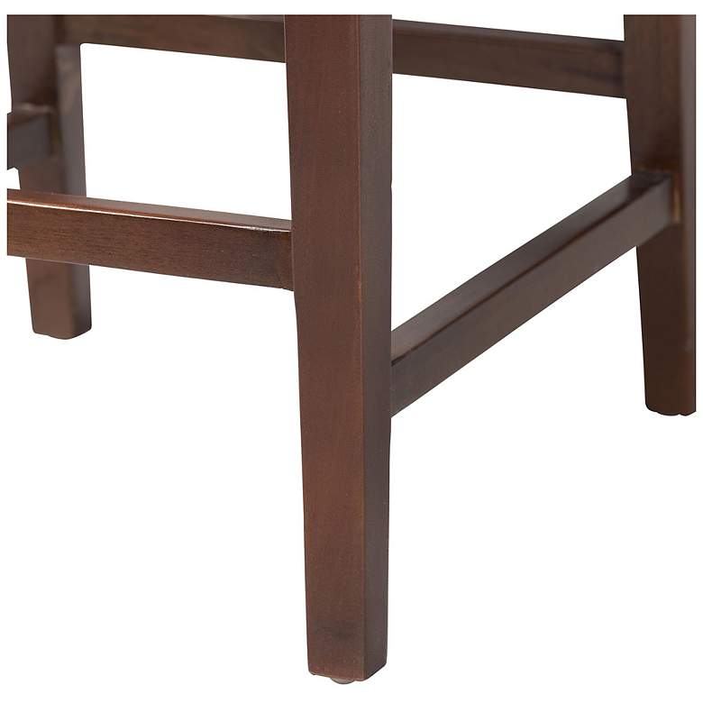 Image 7 Alise 27 1/4" Woven Seagrass and Mahogany Bar Stool more views