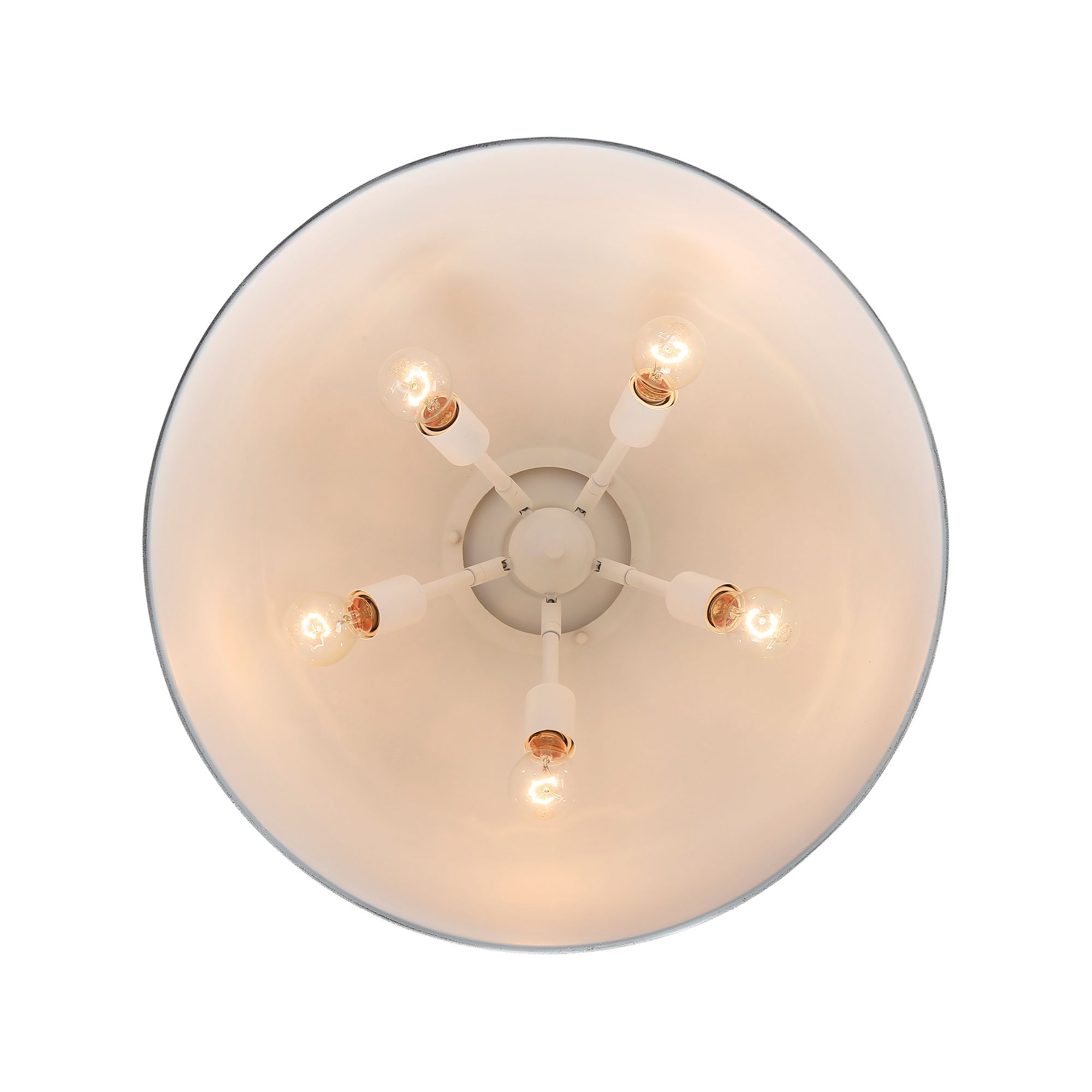 Image 3 Alison 21" Wide Vintage Gold and Antique Ivory Pendant Light more views