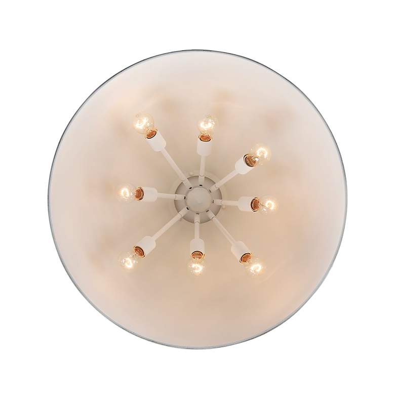 Image 5 Alison 27" Wide Vintage Gold and Antique Ivory Pendant Light more views