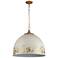 Alison 5-Light Pendant in Vintage Gold with Antique Ivory