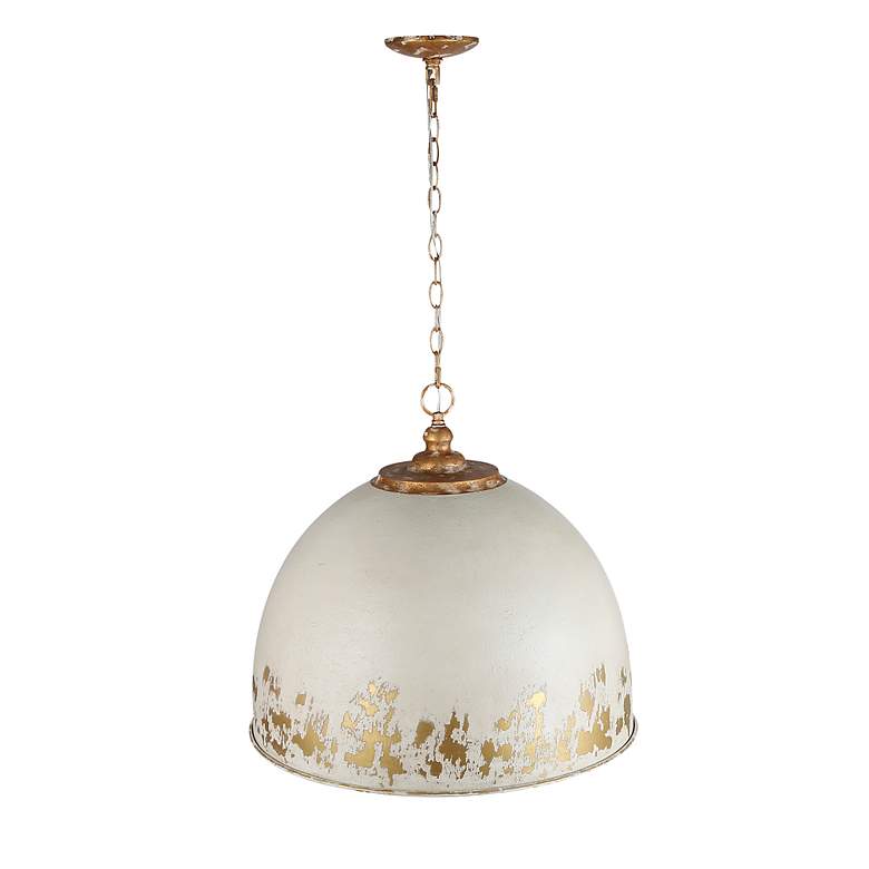 Image 4 Alison 5-Light Pendant in Vintage Gold with Antique Ivory more views