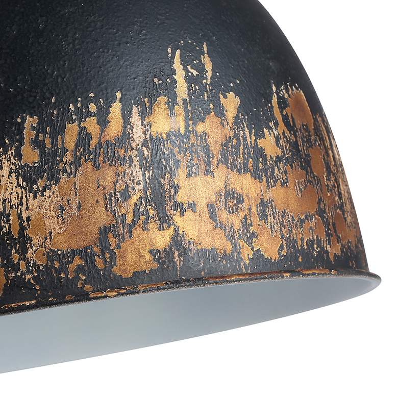 Image 5 Alison 5-Light Pendant in Vintage Gold with Weathered Black Iron more views