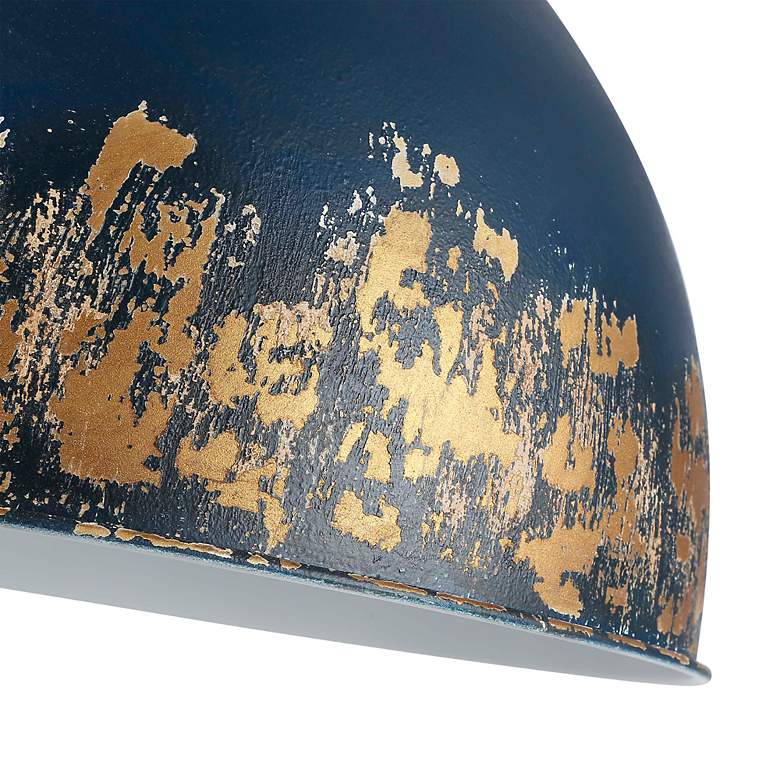 Image 6 Alison 8-Light Pendant in Vintage Gold with Antique Matte Navy more views