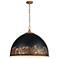 Alison 8-Light Pendant in Vintage Gold with Weathered Black Iron