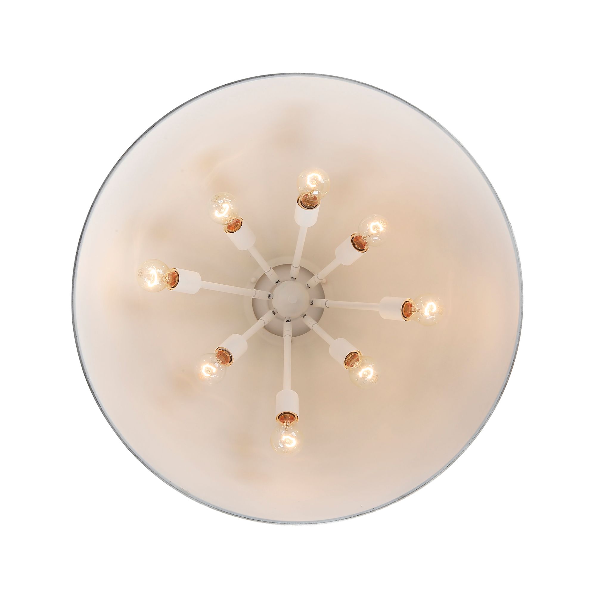 Image 4 Alison 8-Light Pendant in Vintage Gold with Weathered Black Iron more views