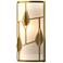 Alison's Leaves Sconce - Modern Brass - White Art Glass