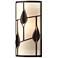 Alison's Leaves Sconce - Oil Rubbed Bronze - White Art Glass