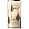 Alisons Leaves Sconce - Soft Gold Finish - White Art Glass