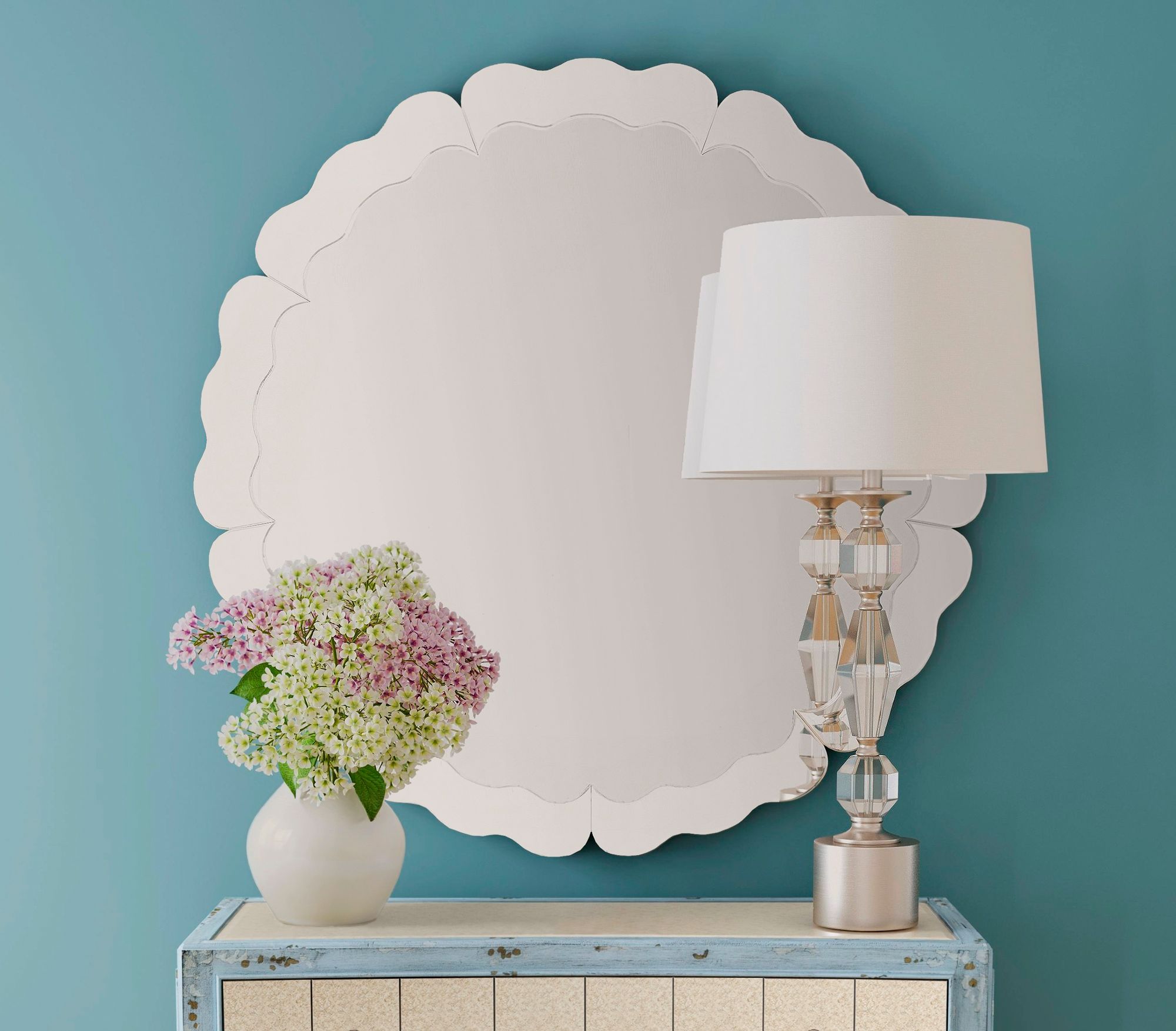 Image 5 Alissar Clear 40" Round Oversized Wall Mirror more views