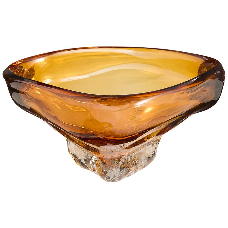 Image 1 Alistair Bowl - Amber - Clear - Small