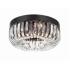 Alister 17" Wide Charcoal Bronze and Crystal Ceiling Light