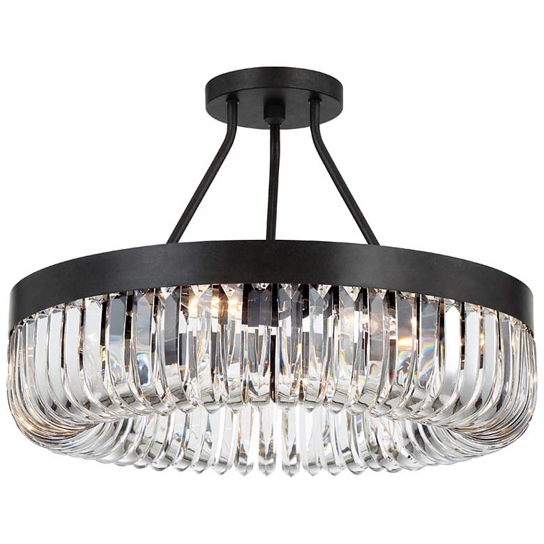 Image 1 Alister 23 1/4" Wide Charcoal Bronze 8-Light Ceiling Light