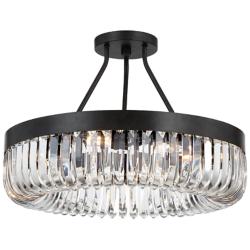 Alister 23 1/4" Wide Charcoal Bronze 8-Light Ceiling Light