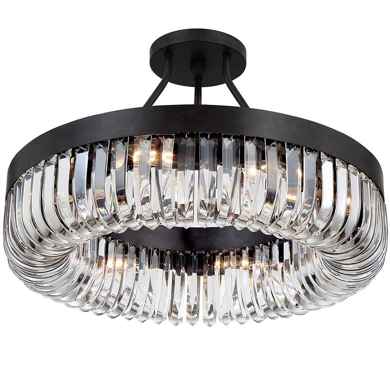 Image 3 Alister 23 1/4" Wide Charcoal Bronze 8-Light Ceiling Light more views